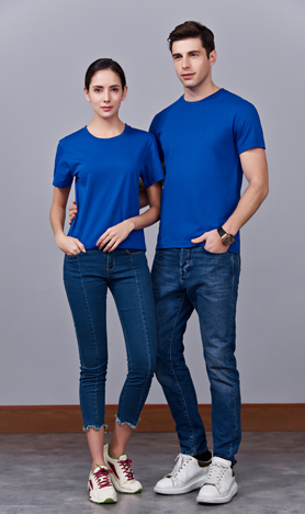 夏季寶藍色男女